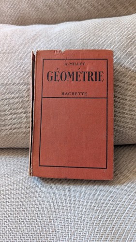 Ancien manuel maths millet - ancien,