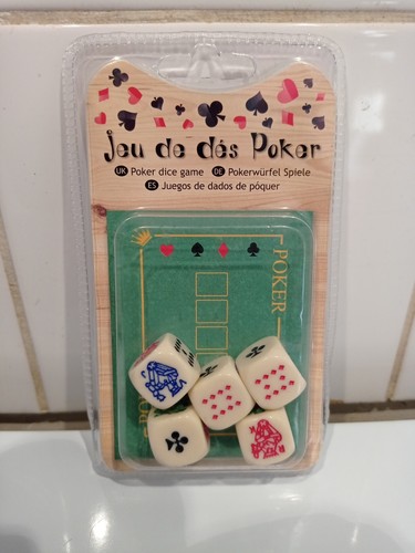 Jeu dès poker - de, neuf