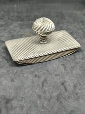 Tampon Buvard Metal Argenté 