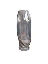 Vase visage en verre fumé