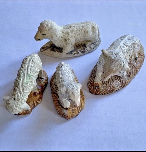 Santons anciens agneau - anciens,