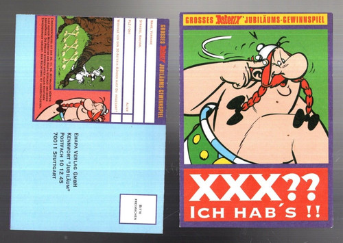 Carte livret astérix xxx - carte-livret,