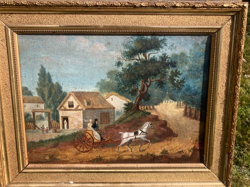Tableau ancien t mariage - -h/t,