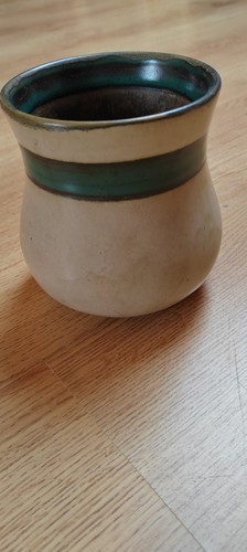 Vase ancien grès émaillé - vase,