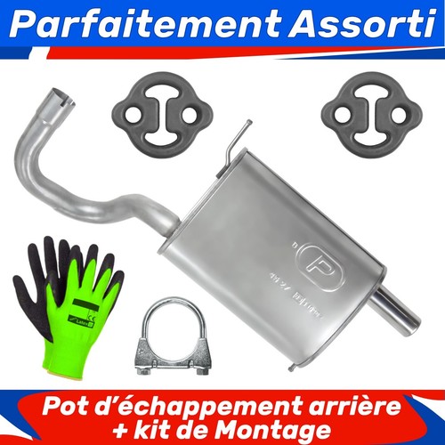 Pot échappement arrière - pot, d’échappement