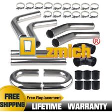 Universal 3" 76mm Turbo Intercooler Alu Piping DIY Intercooler Pipe Kit BK