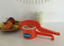 8 ⚜️ Ancien Ustensile De Cuisine Presse Purée Fruits Rex Hostalen Orange Vintage