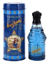 PARFUM VERSACE BLUE JEANS EAU DE TOILETTE POUR HOMME 75 ML 100% AUTHENTIQUE