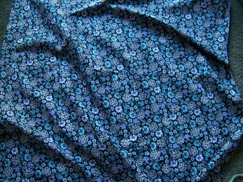 Ancien tissu coton - tissu, fermiere
