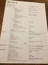 Honda QR50 D AE01 Fiche