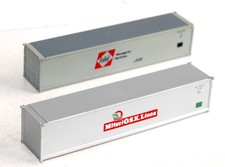 JOUEF HO 2632 LOT 2 CONTAINER MITSUI + MESSAGERIES MARITIMES, CONTENEUR 40 PIEDS