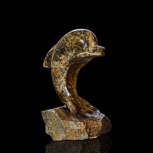 Sculpture table dauphin - sculpture,