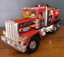 Vintage Gozán Made in Spain 80s Toy Fire Truck