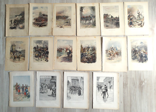 Lot gravures guerre 1870 - lot,