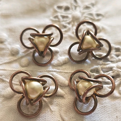 Lot boutons perles sertie - lot,