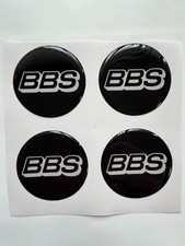 4x BBS Silicone Wheel Emblem Sticker Hub Caps Center Hubcap Logo Decal