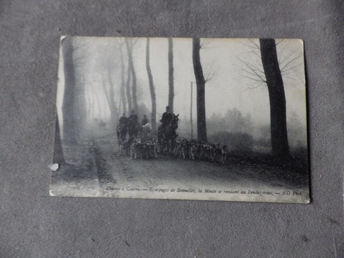 Cpa chasse courre en - chasse,