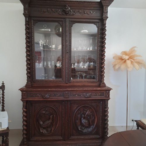 Ancien vaisselier vitré - ancien,