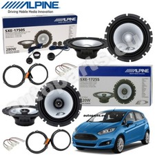 Set 6 Haut Parleur Haut-Parleurs ALPINE Avant Arrière pour Ford Fiesta VI À 2008