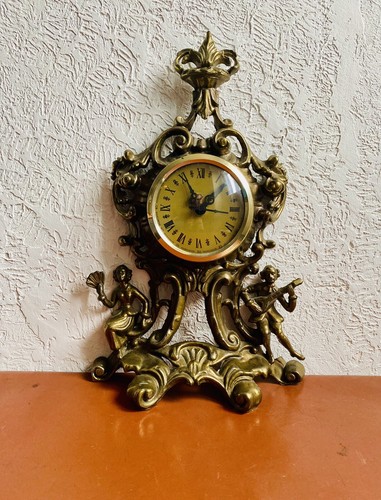 Horloge cheminée laiton - horloge,