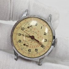 Vintage Cimier Sport Men's Chronograph Wristwatch Swiss Mechanical Parts/Repair