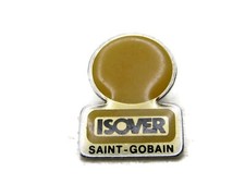 Isover Saint Gobain Pin Yellow & Gold Tone