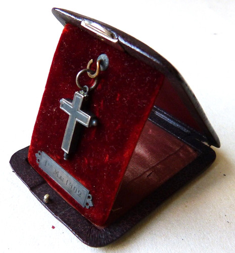 Petite croix reliquaire argent - croix,