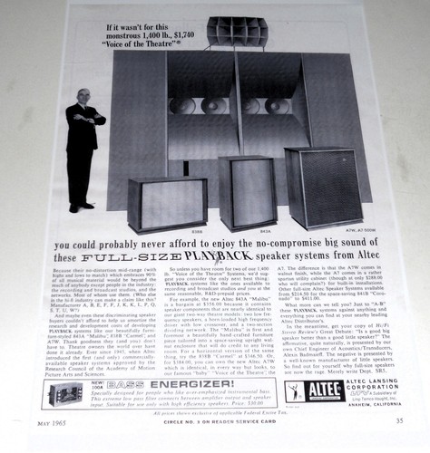Altec voice the theater - altec, of