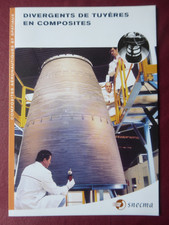 SNECMA ADVERTISING LEAFLET ROCKET ENGINE LE HAILLAN SEP DIVERGENT COMPOSITE NOZZLE RL10B