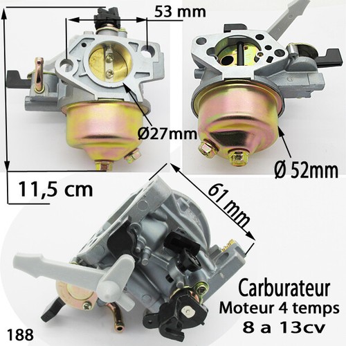Carburateur avec robinet piece
