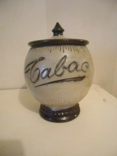 Sandstone tobacco pot signed - sandstone,