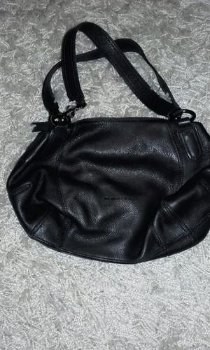 Sac main cuir italien noir - cuir,