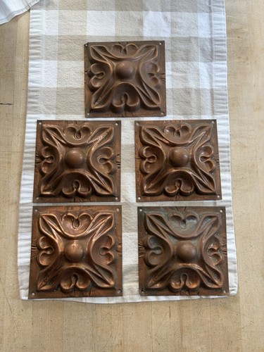 Copper art nouveau - copper, tile