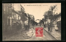 Old postcard Ablon-sur-Seine, Rue du Bac 