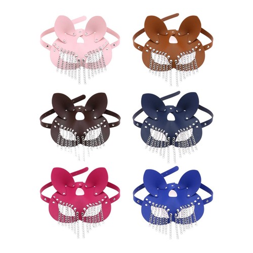 Masque chat cuir pu pour - masque,