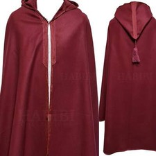 Djellaba Marocaine Cape Maroon