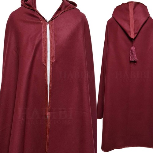Djellaba marocaine cape maroon - marocaine,