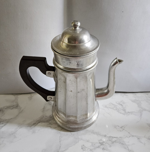 Cafetiere vintage aluminium - vintage,