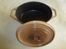 COCOTTE EN FONTE EMAILLEE INVICTA 29 OVALE MIJOTEUSE