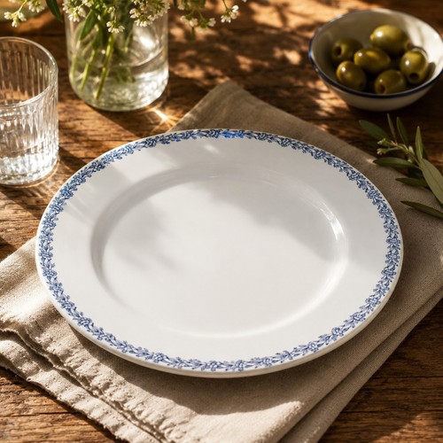Grande assiette plat - grande, ancien