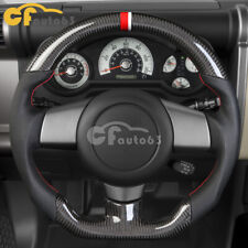 Real Carbon Fiber Perforated Leather Steering Wheel for Toyota FJ Cruiser 07-14