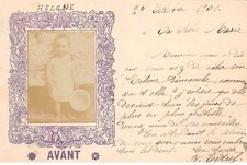 Fantasies - No. 82303 - Baby carrying a bedroom pot - Photo card