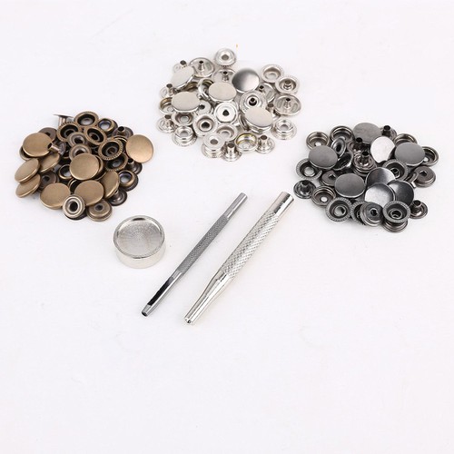 Bouton pression metal 10pcs
