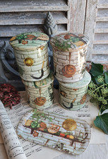 ANCIENNE SERIE DE 4 POTS A