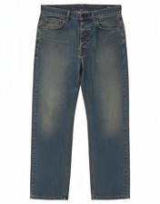 MARLBORO CLASSICS Mens Straight Jeans W33 L30 Blue Cotton BQ26