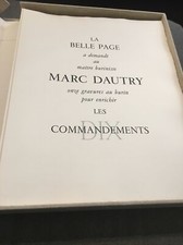 Livre Les Dix Commandements illustré par Marc Dautry Numéroté 150 Emboitage