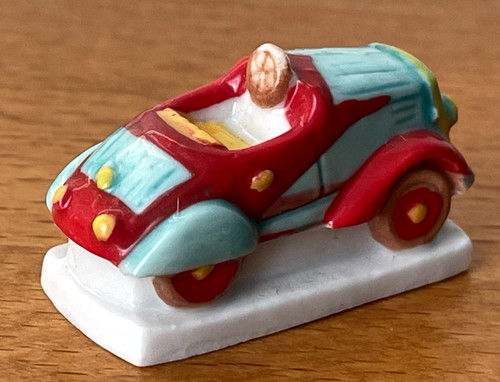 Fève voiture pédale - à, rouge