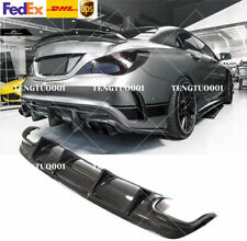 Carbon Fiber Rear Bumper Diffuser for Mercedes Benz W117 C117 Sport & CLA45 AMG