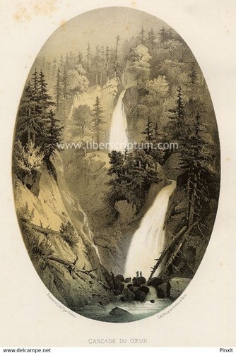 Pyrénées cascade cœur - du,