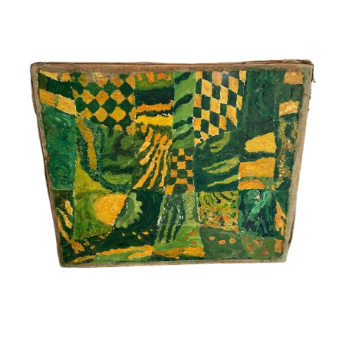 Tableau huile sur toile - , formes
